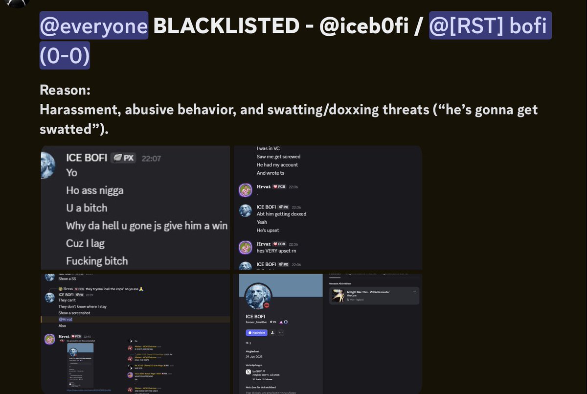 CWF_RW's tweet photo. User “ICE BOFI / forever_fakeIOve” has been blacklisted from CWF due to harassment and swatting/doxxing-related threats. https://t.co/irRnZxYa7B