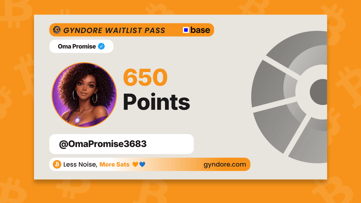 OmaPromise3683's tweet photo. Secured my spot on the @Gyndore waitlist.

Already stacking. It pays to be early.

Join now &amp; claim your points → https://t.co/1WWflHmjdk https://t.co/Pizbh6jvWa
