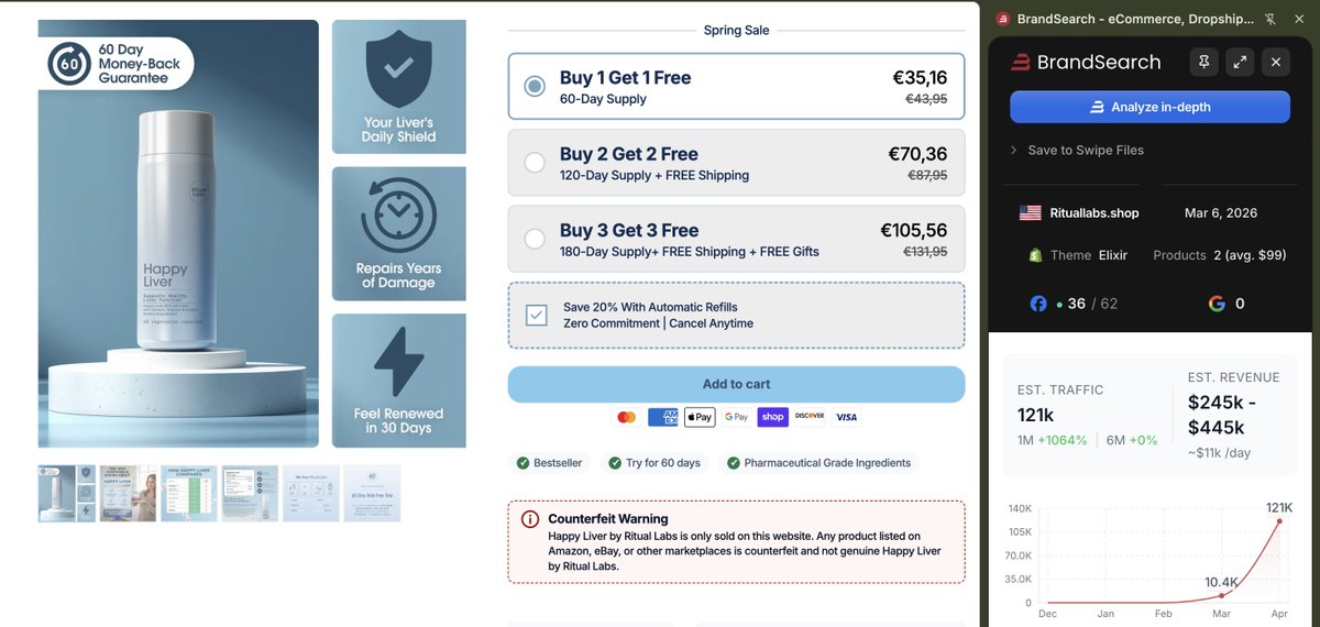 BambinoShopify's tweet photo. +1000% in traffic

in 30 days

1 banger bundle

Let me break it down 👇 https://t.co/0XD4xaC6lU