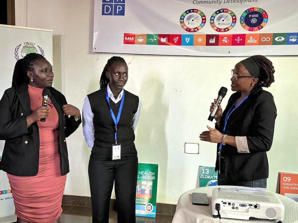 UNAUGANDA's tweet photo. #TransformativeLeadership 
We kick start our second day Training of Trainers engagement with @GeorgineObwana (Advocacy Officer) leading a communication exercise on Strategic Communication.
#VoicesOfTheSDGs https://t.co/kiqbHjshak