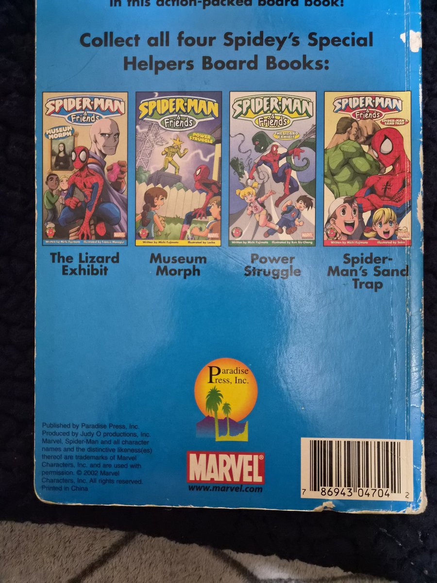 DammitDannn's tweet photo. This was one of my very first exposures to spider-man ever as a child, does anyone else recognize this children's book or series? It has some pretty nice art so I thought I'd share https://t.co/uajGXzlo4O
