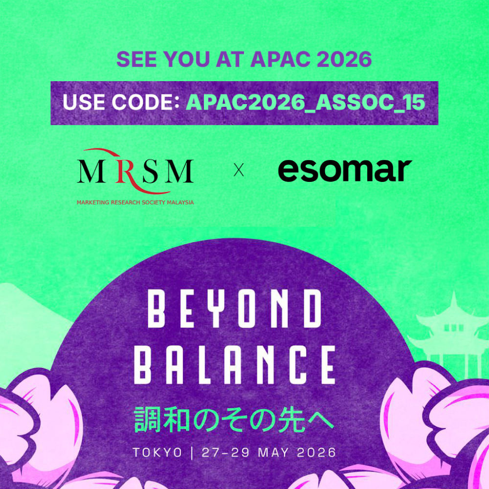 cforceint's tweet photo. The insights community across Asia-Pacific is heading to Tokyo for esomar APAC 2026 – Beyond Balance 🇯🇵 MRSM members can enjoy a special rate with code: APAC2026_ASSOC_15 See you there! https://t.co/Vc1OCBy4Qk #EsomarAPAC2026 #BeyondBalance https://t.co/5DC6KuaCfP