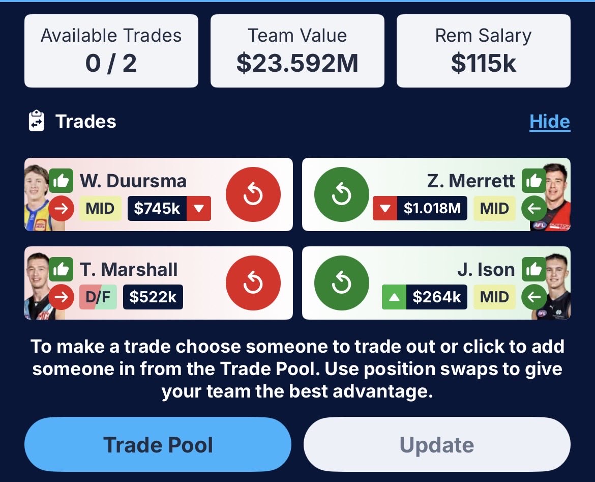 BarneyDaddy's tweet photo. gday fellas! just wondering which of these you’d tick off? context: Cooks 49 on the bench, looking to take it on. Cheers! @aflfantasyfans @BailsDT @Taezer87 @Tom_Hales_ https://t.co/gDPzbLPES7