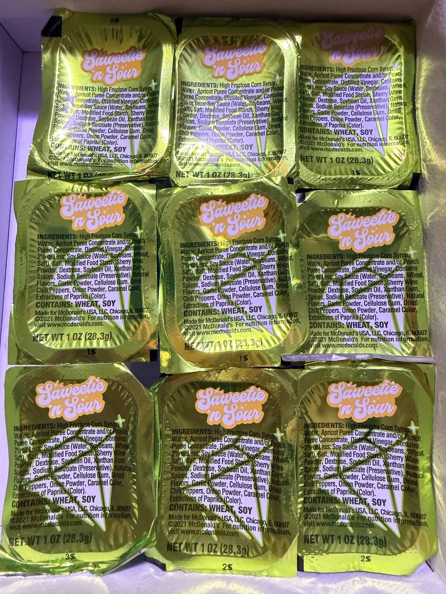 KeanuOrange's tweet photo. @jeffpb7 @poob__ finally time to show off my Saweetie 'n Sour sauce I've been storing in a box for half a decade https://t.co/herMfjF24W