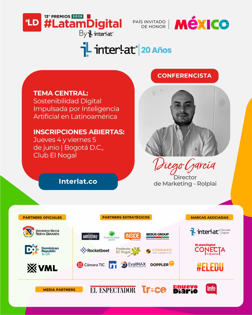 13º Premios #LatamDigital 2026 By Interlat tweet media