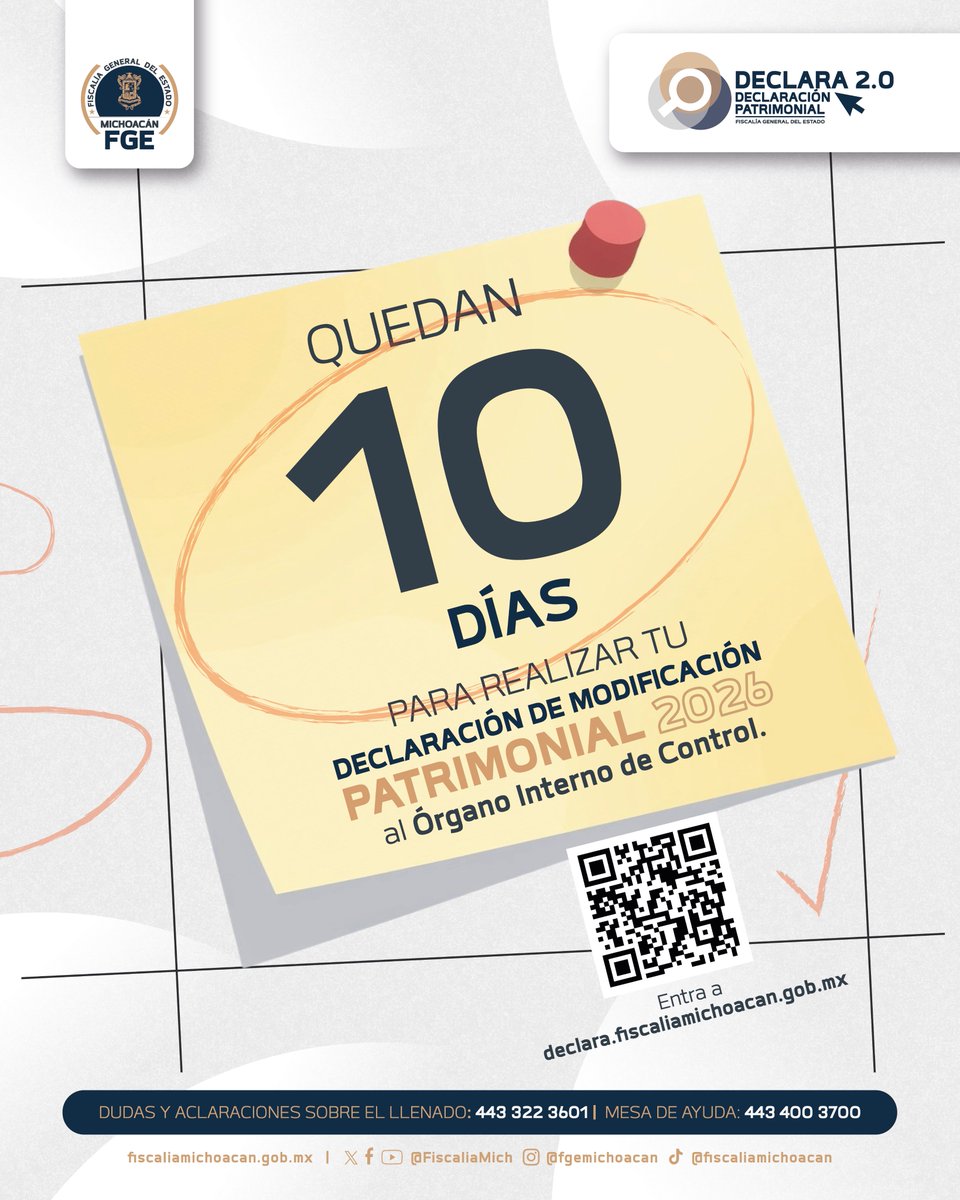 Fiscalía General de Michoacán tweet media