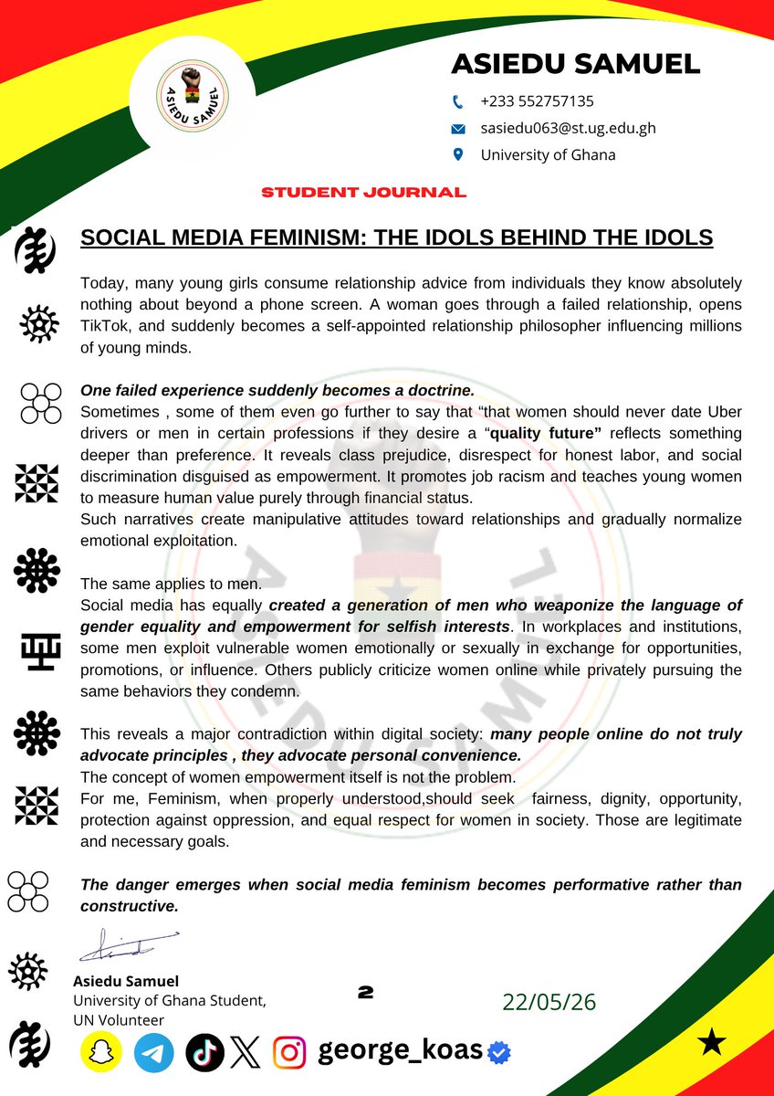 george_koas's tweet photo. SOCIAL MEDIA FEMINISM: THE IDOLS BEHINDTHE IDOLS https://t.co/p6mS6ZbfIf