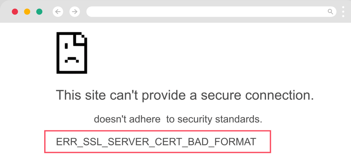 WeSSLInsights's tweet photo. 🔒 Fix ERR SSL SERVER CERT BAD FORMAT Error - Step-by-Step Chrome Fix

✅ A bad cert format error blocks all visitors - here is the exact repair to run now.

➡️ https://t.co/n1B5YUlDzZ

#ChromeError #SSL #CertError #WebSecurity #SSLInsights https://t.co/pweCIPyqmc