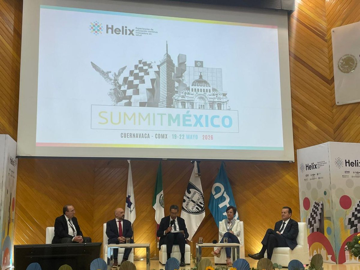 AComaem's tweet photo. 🌎📚 COMAEM presente en Helix Summit México 2026

El Dr. Tomás Barrientos Fortes, Vicepresidente del COMAEM, participó en el Helix Summit México 2026: Educación Continua en Salud, un encuentro internacional que reúne a líderes, expertos e instituciones para impulsar la innovación, la educación y la tecnología en el ámbito sanitario. 🩺✨

La participación de COMAEM en estos espacios fortalece el compromiso con la mejora continua y la calidad de la educación médica. 🤝

#COMAEM #HelixSummit2026 #EducaciónContinua #EducaciónMédica #InnovaciónEnSalud #Tecnología #Salud