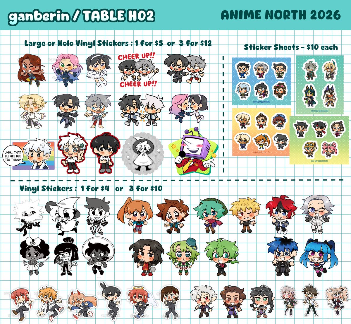 ganberin's tweet photo. Catalogue part 2! (2/2) https://t.co/JKJl056YKM