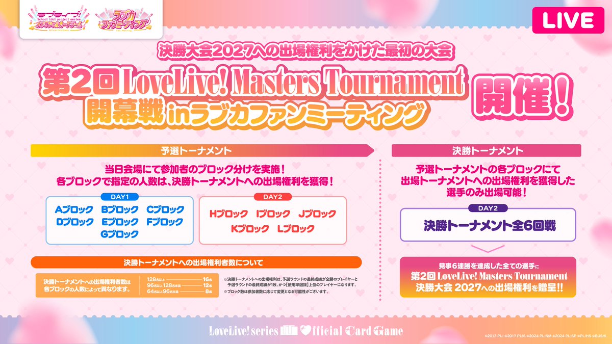 ラブカファンミーティング 「第2回 LoveLive! Masters Tournament 開幕