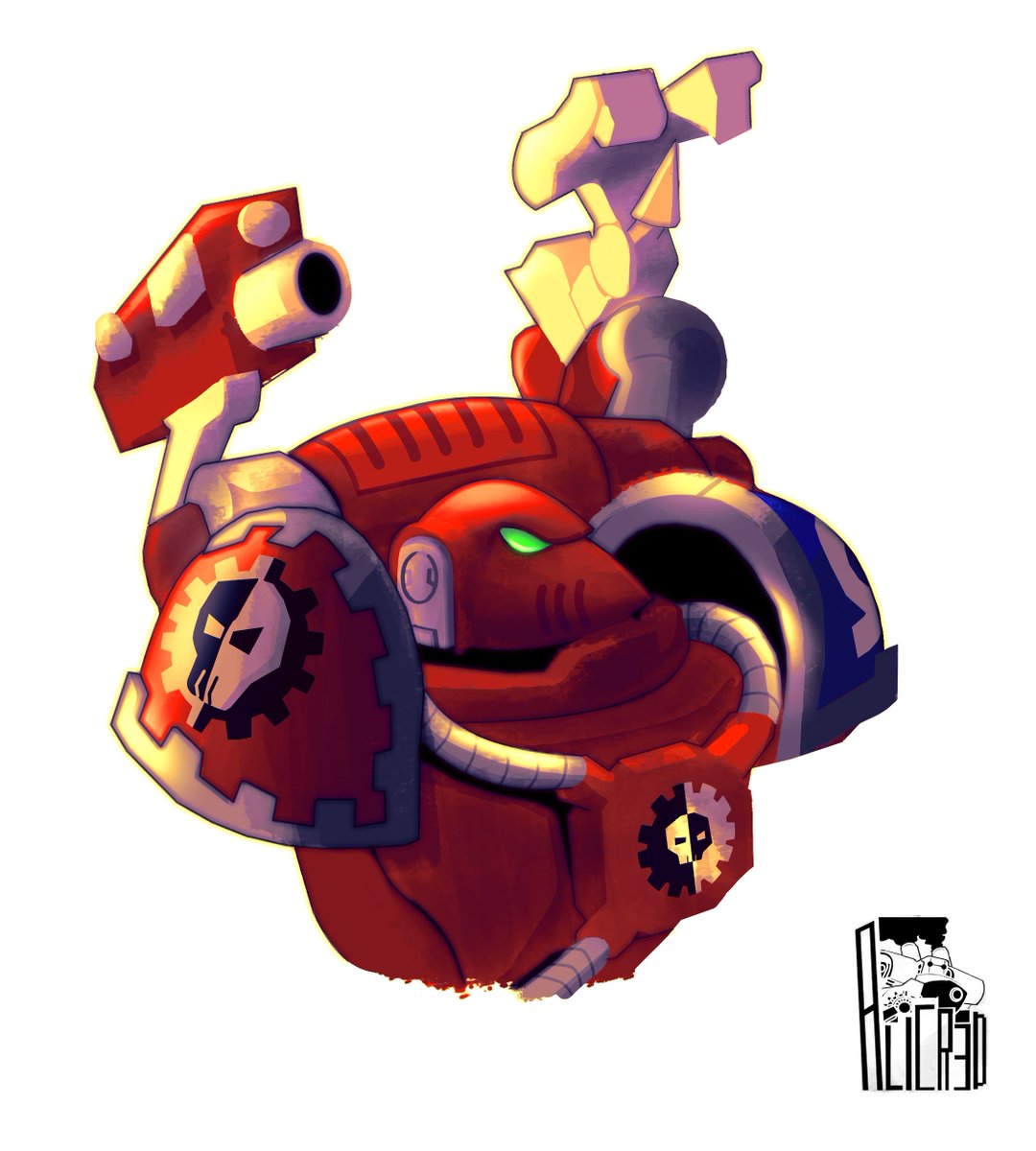 Alicr3d's tweet photo. The Techmarine Daelus
#warhammer40k #WarhammerCommunity #spacemarine #fanart https://t.co/mXLZjIqDni