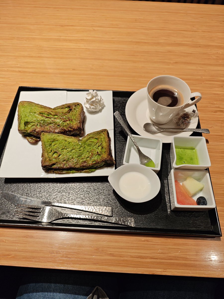Rikms4191's tweet photo. #寿月堂 
抹茶フレンチトースト https://t.co/Czt03XD2Fo
