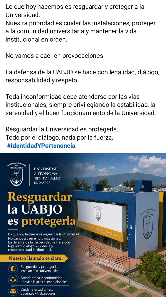 el_inge_bombita's tweet photo. 🤡 Dice Farid Acevedo que sus porros arm4dos tienen "resguardada" la UABJO, no sec*estrada. 🤡

#FueraJara #oaxaca #UABJO #porros #Delincuentes https://t.co/t3LX8stP8t