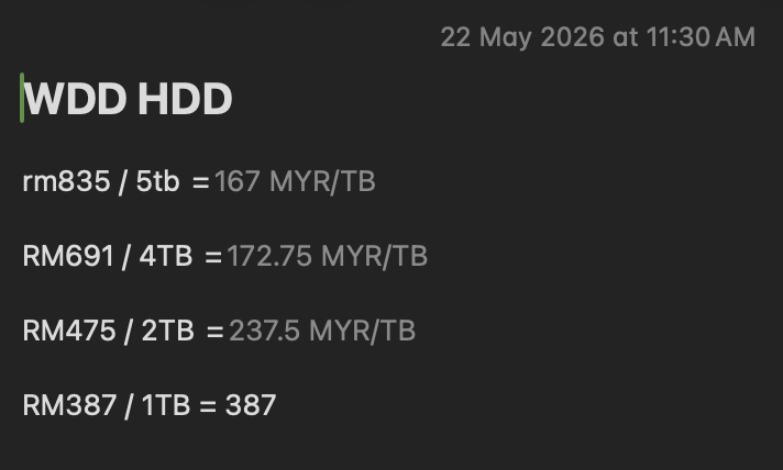ibranxr's tweet photo. makin berkicap harga hardisk sekarang https://t.co/ynCS9jsR8D