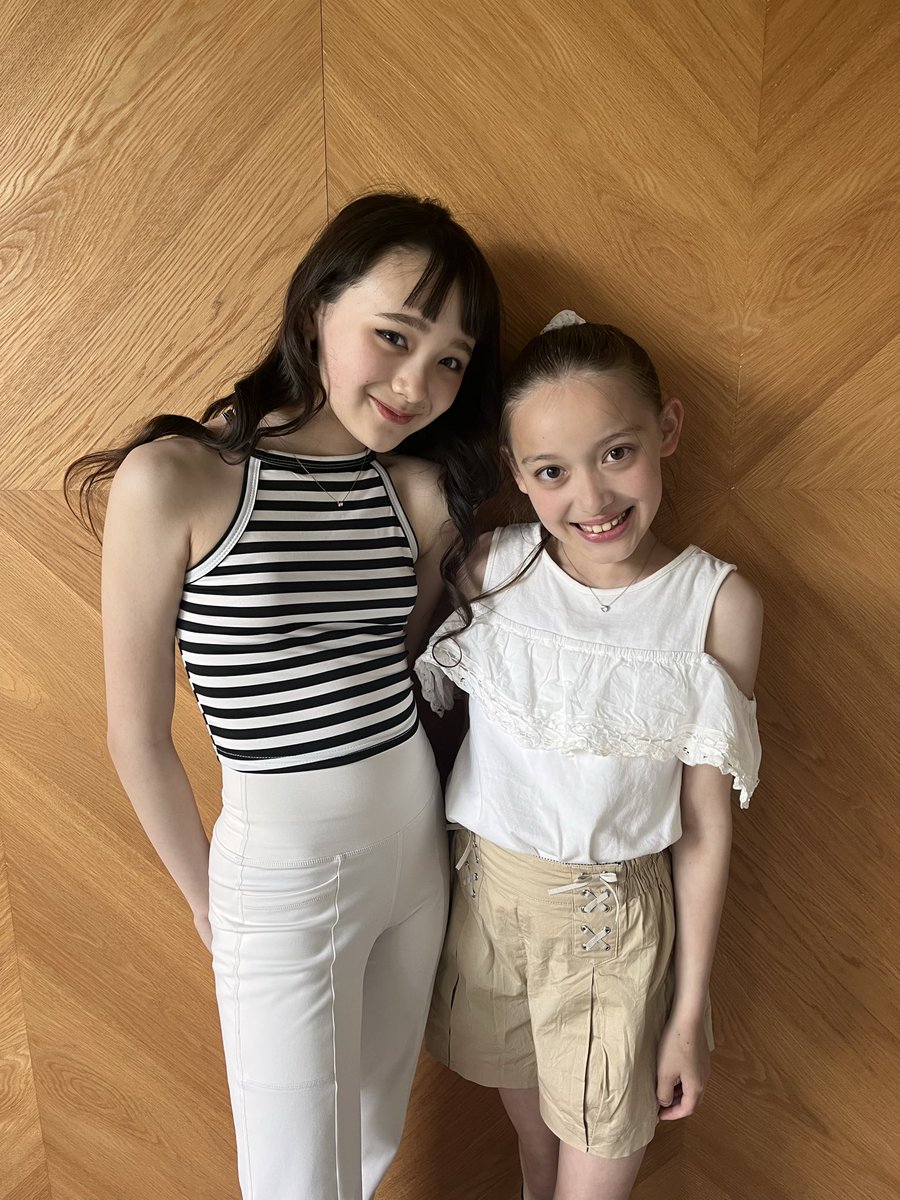 エリザベス エリザベスちゃんと♡ 同じオレンジのメンカラ、小学5年生、アメリカ
