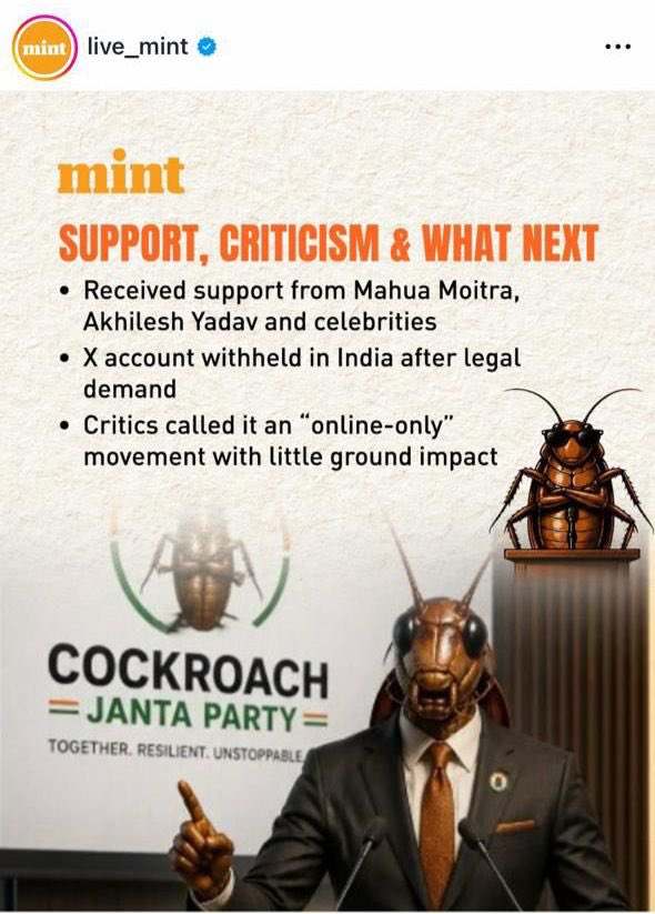 cockroach janta party patna CJP 2029 (@Nagendr31855742) / Posts / X