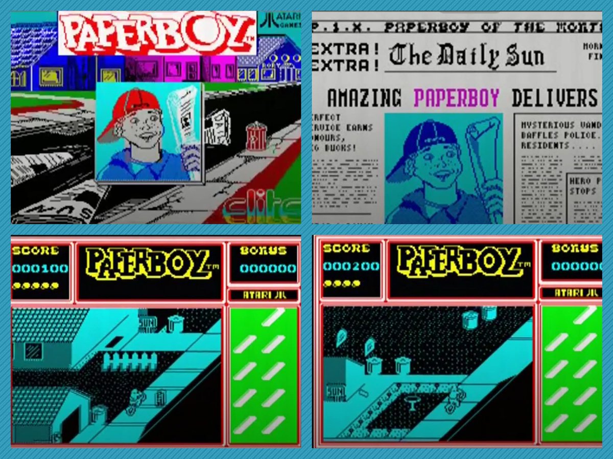 Today's #retrogaming on the #ZXSpectrum #Paperboy, how I tried to