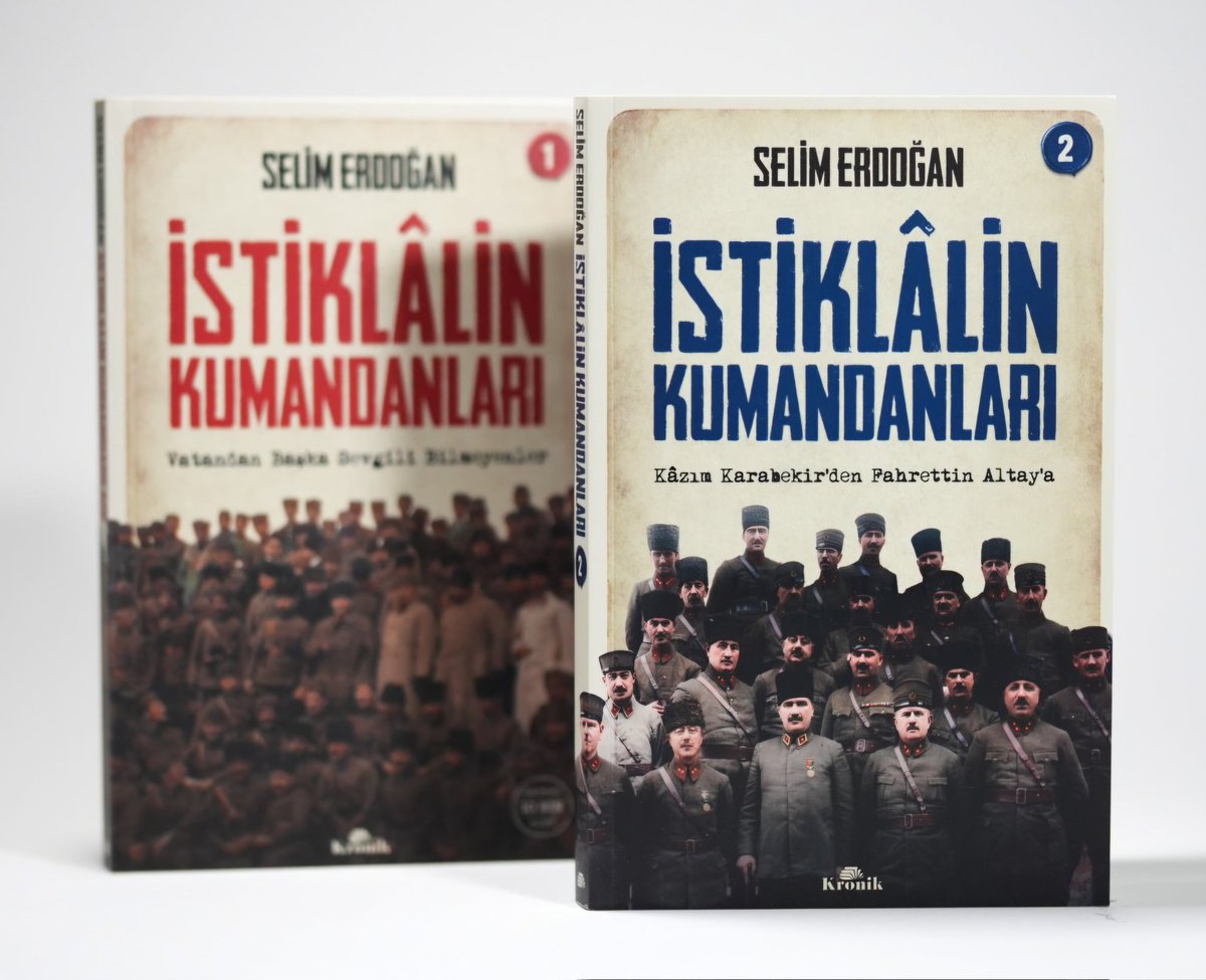 HarpCografyasi's tweet photo. İSTİKLÂLİN KUMANDANLARI serisi ikinci kitabıyla devam ediyor.
Milli Mücadele'de Mustafa Kemal Paşa'ya yoldaş olan tümen, kolordu ve ordu komutanları; 
Yolları Mustafa Kemal'le nerede kesişti? 
Milli Mücadele kadrosuna nasıl dahil oldular?
Hangi kritik görevleri üstlendiler?
Ne bedeller ödediler?
@KronikKitap