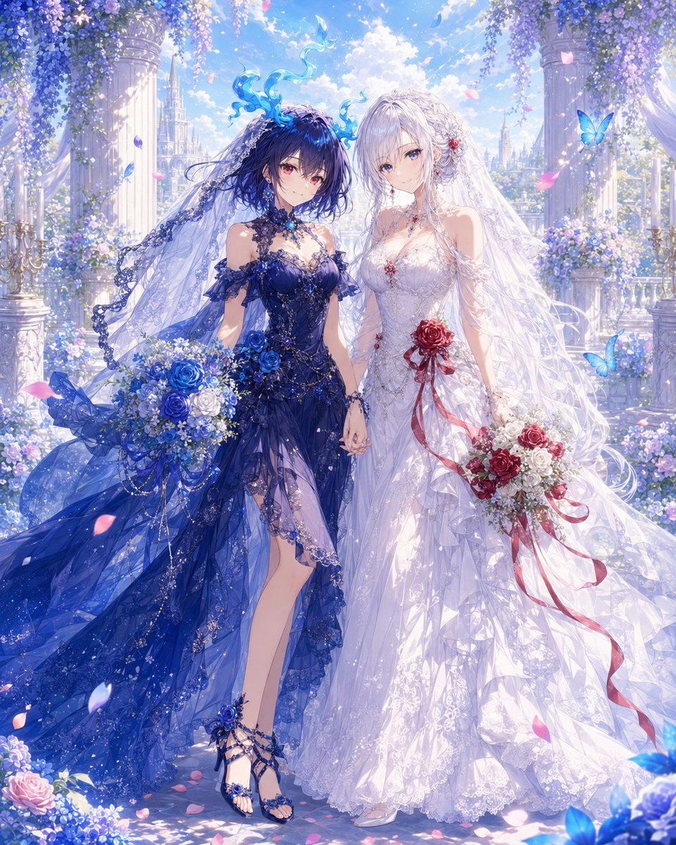 シノアリス界隈 ハワイで結婚式を挙げるアリス&スノウホワイト(^∇^)