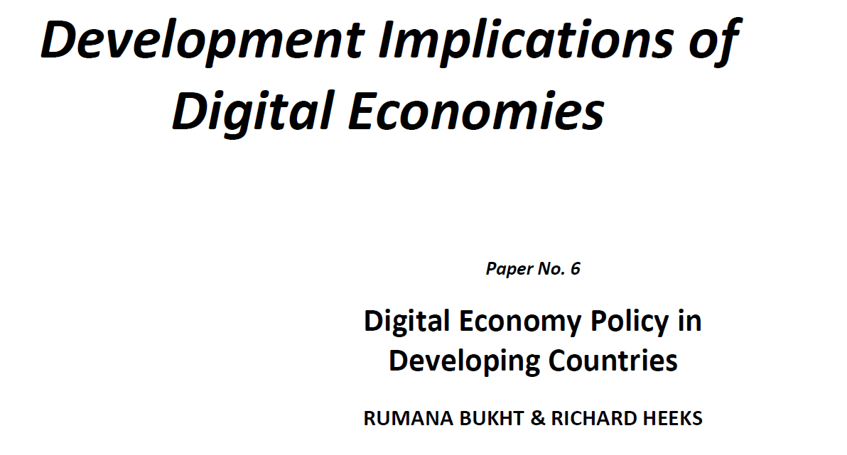 CDDManchester's tweet photo. What policy does the digital economy in the Global South actually need?
This paper provides a new framework covering infrastructure, ecosystems, exclusion & harms
https://t.co/q0nSXVIGJr
#DigitalDevelopment #ICT4D https://t.co/qEyCcZSS3w