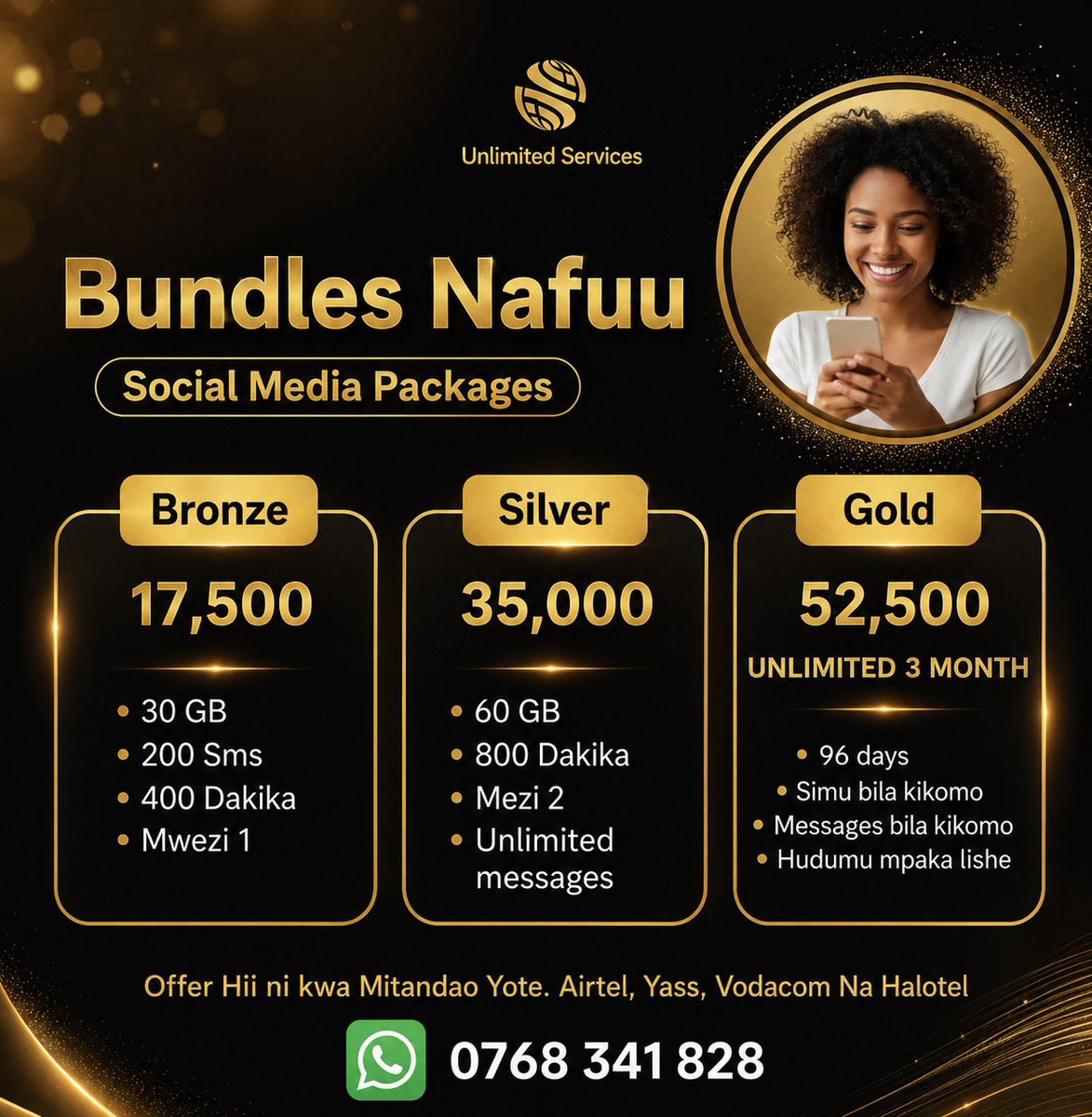 hassandelali's tweet photo. @SamsonErnest_ @MrCEO001 Karibuni bundles za bei nafuu 
Whatsapp 0768341828 https://t.co/LkQ0zW9MDK