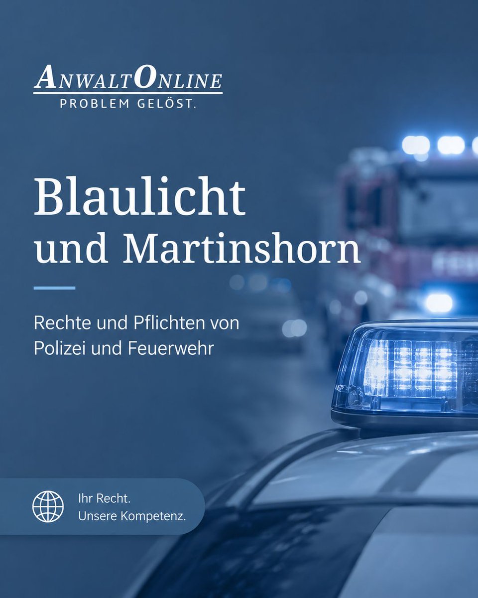 anwaltonline's tweet photo. Sonder- und Wegerechte: Was bei Polizei- oder Rettungsfahrzeugen im Einsatz zu beachten ist

#Einsatzfahrzeuge von #Polizei, #Feuerwehr und #Rettungsdienst sind aus dem Straßenverkehr nicht wegzudenken. Wenn das Martinshorn ertönt und das blaue …

https://t.co/y1kQDBVFUY https://t.co/j8gUYGexUo