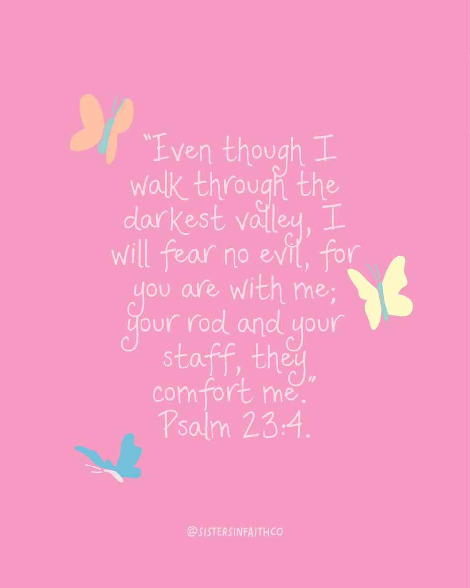 SisterInFaithCo's tweet photo. Even in the valleys, God never leaves our side. The same God who walks with us on the mountaintops walks with us in the hard seasons too. His presence is our comfort, peace, and strength. 🤍

#SistersInFaithCo #JesusLovesYou #ScriptureDaily #ChristianInspo #Psalm234 https://t.co/zo9EDOPKh5