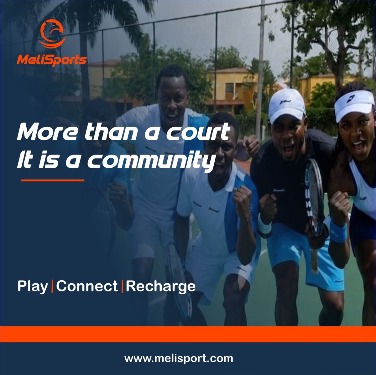 melisports's tweet photo. MeliSports is redefining tennis in Enugu 🎾
Training on Tuesdays &amp; Saturdays + open court days for games, fitness &amp; fun. 
📍 Landmark, Nike Lake Resort 
🌐 https://t.co/ttzq3xc5Fj   
More than a court, it’s a community.
#tennisenugu #landmarkresort #melisports https://t.co/39lhju5JkL