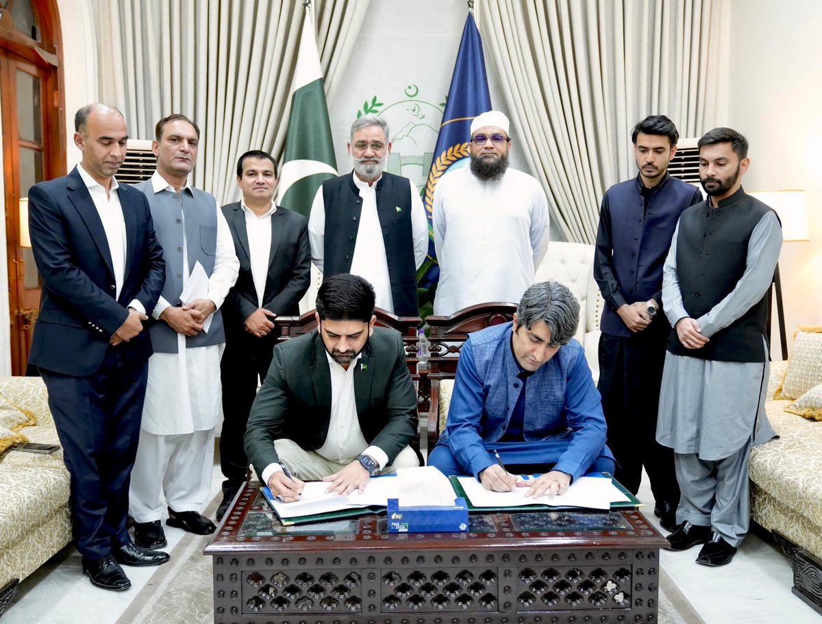 SSDOPakistan's tweet photo. Strengthening Parliamentary Engagement for a Safer, Inclusive, and Resilient Khyber Pakhtunkhwa.

Sustainable Social Development Organization signed a Memorandum of Understanding (MoU) with the Provincial Assembly of Khyber Pakhtunkhwa to enhance collaboration on counter terrorism, counter terrorist financing, transnational organized crimes, countering violent extremism, nutrition governance, migration governance, rule of law and access to justice, environmental justice, youth development, women empowerment, and child rights through research, advocacy, and capacity building of parliamentarians and parliamentary committees.

The MoU was signed by Secretary Provincial Assembly of Khyber Pakhtunkhawa Syed Wiqar Shah and Executive Director SSDO Syed Kausar Abbas in the presence of Honorable Speaker of the Provincial Assembly of Khyber Pakhtunkhwa, Babar Saleem Swati, and members of the Khyber Pakhtunkhwa Assembly. 

#SSDO #KPKAssembly #ParliamentaryEngagement #CounterTerrorism #CVE #WomenEmpowerment #ChildRights #EnvironmentalJustice #Governance #Pakistan
