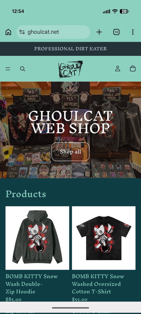 ghoulcats's tweet photo. online store is launching soon :3 i just need to add the rest of the products and take irl photos so i don't have to use my manu mockups !! https://t.co/sh05ds0TYX
