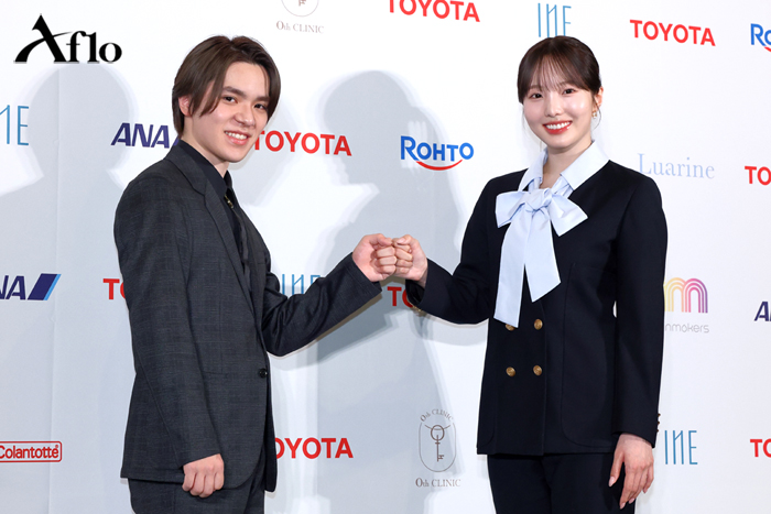 aflo_tv's tweet photo. #フィギュアスケート #宇野昌磨 #本田真凜 が現役復帰
（No.331497117 写真：西村尚己/アフロスポーツ）

会見で #アイスダンス に挑戦することを発表
2030年冬季オリンピック出場を目指すと2人で宣言

#しょまりん

関連写真はコチラから⛸️
https://t.co/bPhnv6xxmC

宇野プロデュースのアイスショー「アイスブレイブ」の写真❄️
https://t.co/zdkYMQPur7