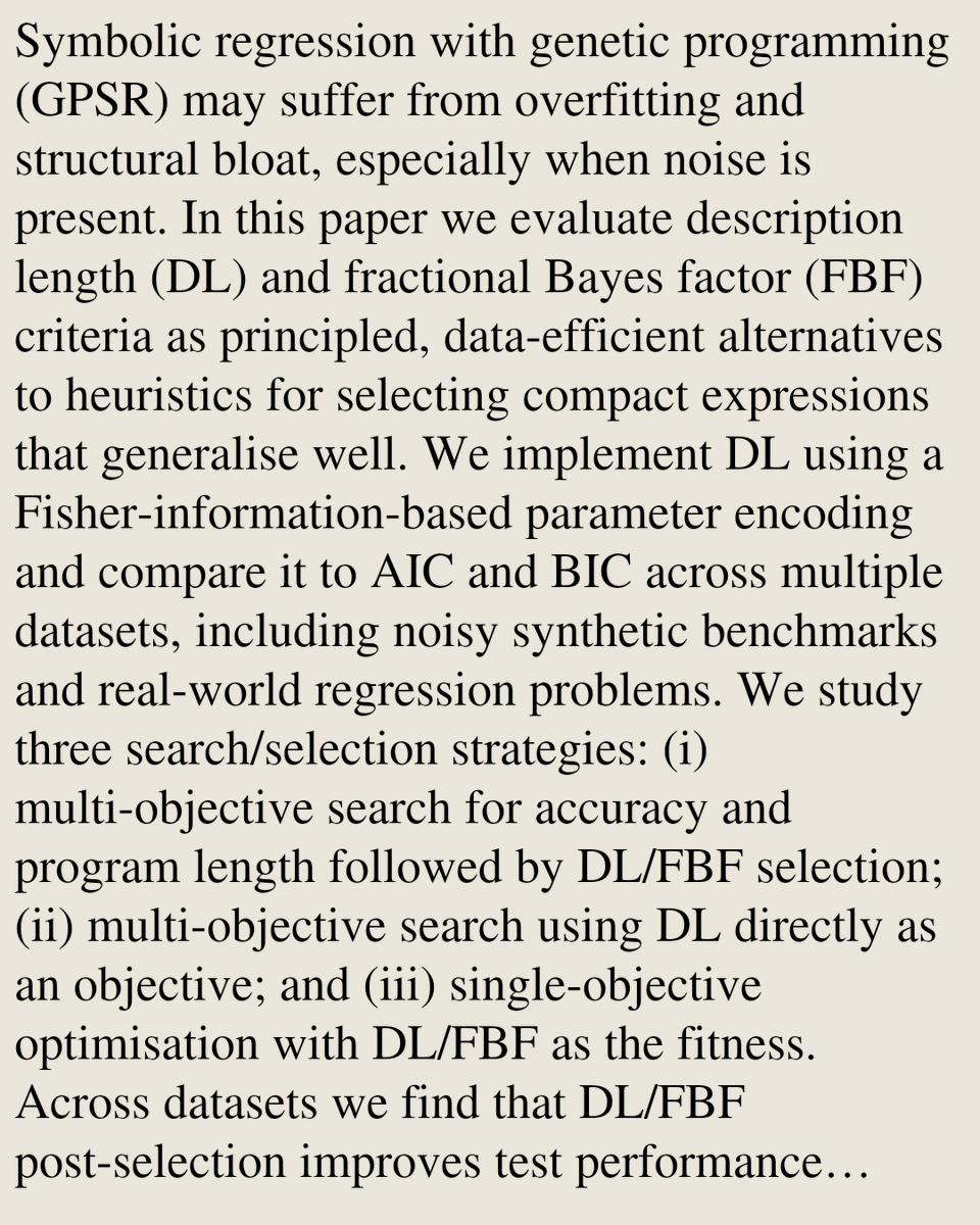 Neural and Evolutionary Computing Papers tweet media