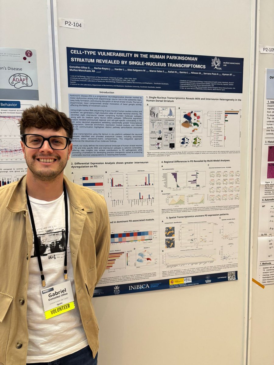 ammlab_'s tweet photo. PhD student Gabriel González-Ulloa delivered a flash talk presenting our latest results on Striatal Neuronal diversity and it association with PD. He also showcased the data in more detail at his poster, where the discussions were well worth it. 📊⚡ #Dopamine2026 https://t.co/pHaI0Ksq9z