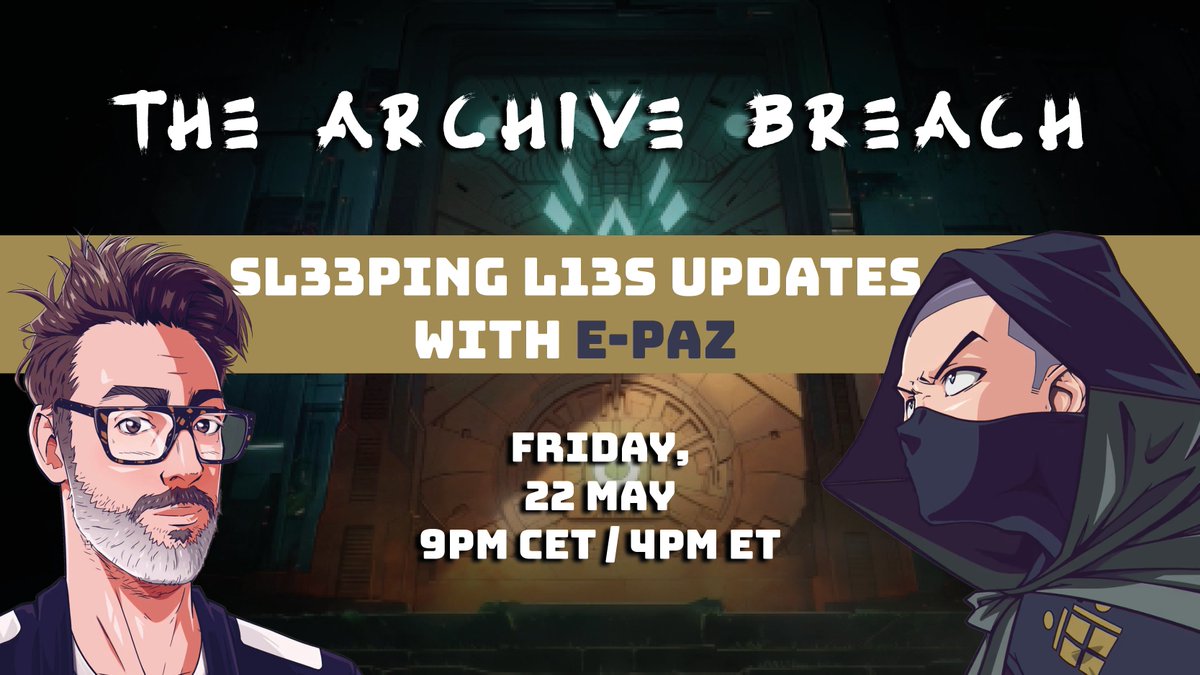 rolikosa's tweet photo. Storytellers in The Archive Breach!   Welcoming E-Paz
to the  'Writer's Room'   

SL33PING L13S update and next chapter announcement 🎉

Join us on stream on X and Twitch at 9 pm CET/4 pm ET https://t.co/m57JOkxdKZ
