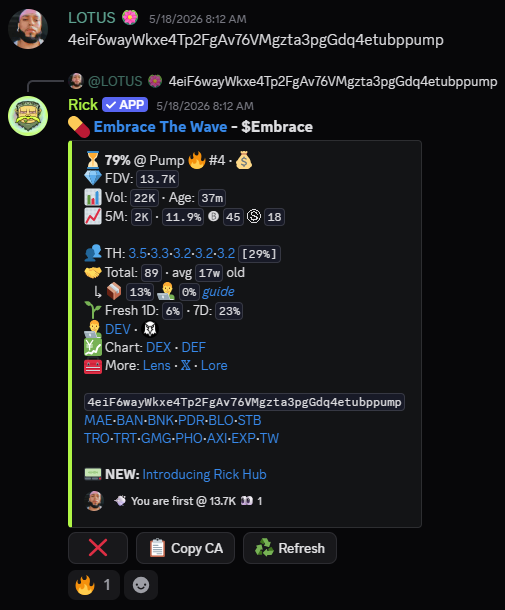 RageAlphaX's tweet photo. solana:4eiF6wayWkxe4Tp2FgAv76VMgzta3pgGdq4etubppump  

$13.7k  ➝  $599.1k --- (43x)  

Before the timeline catches the ticker, before the group chats start echoing the name, RAGE was there already! ⚡️ https://t.co/gaqCC97CDe