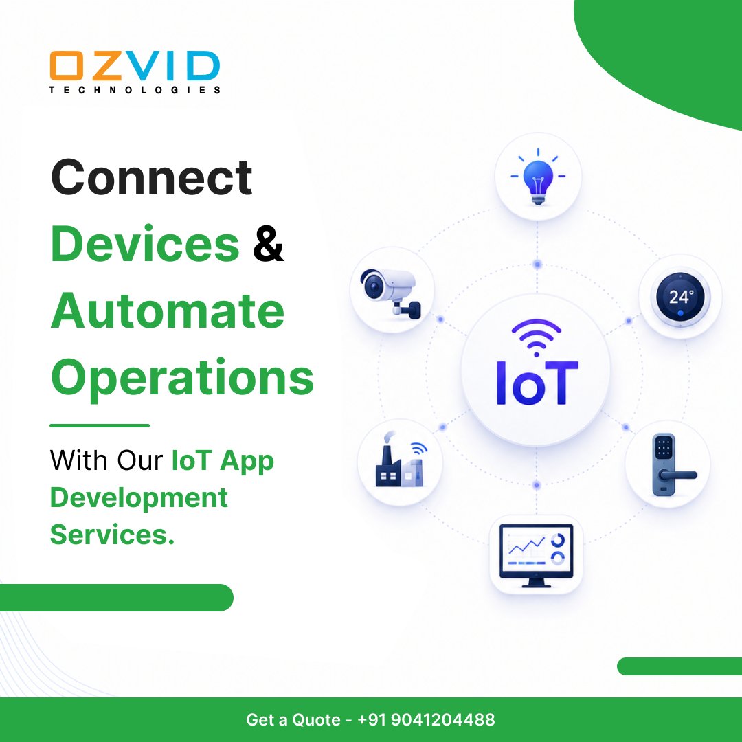 OzvidTech's tweet photo. Transform Your Business with IoT App Development Services.

Connect smart devices, track data in real time, and automate operations with powerful IoT solutions built for growth.

• Real-Time Insights
• Smart Automation
• Secure &amp; Scalable Apps

#ozvid #IoTAppDevelopment https://t.co/CsngDFDGto