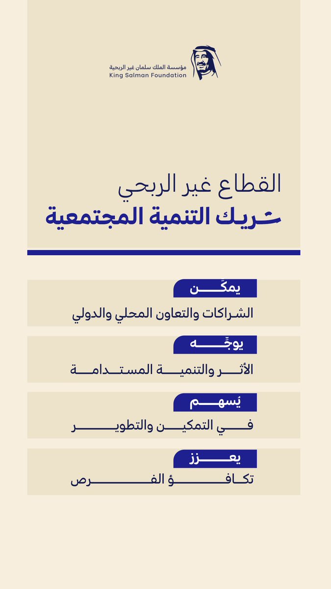مؤسسة الملك سلمان غير الربحية tweet media