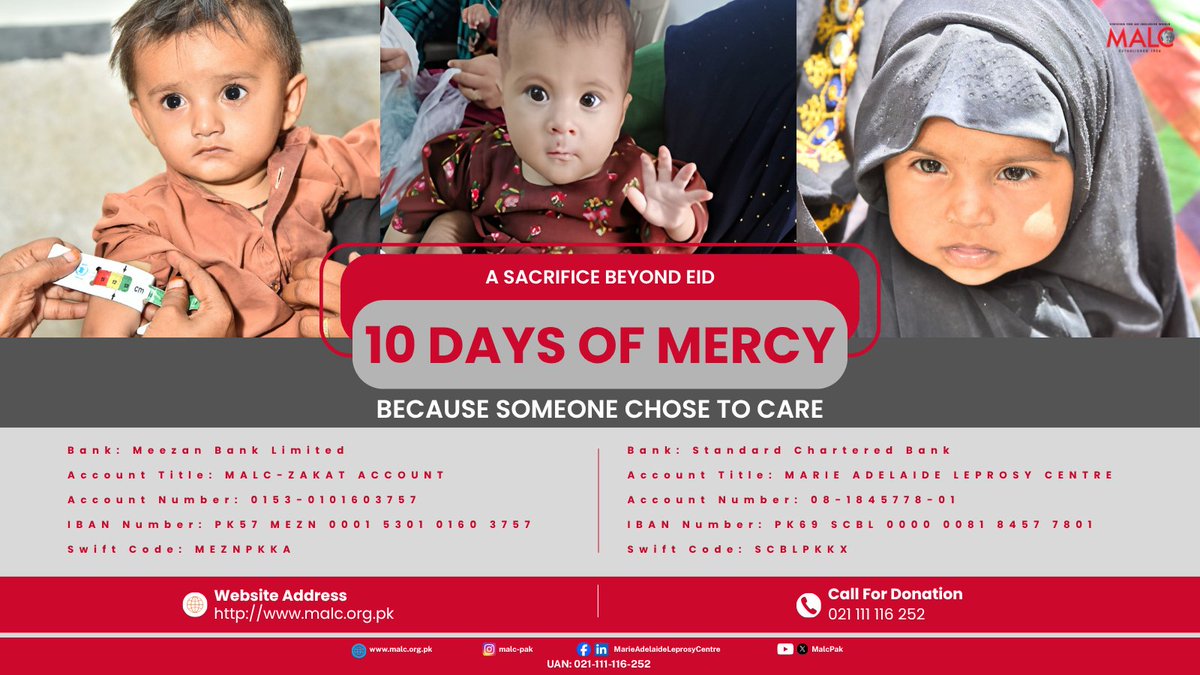 malcpak's tweet photo. Before Eid arrives, share your blessings with those still waiting for care and support.

Online Donations:
https://t.co/RkpK02S5vC

For collection from your doorstep:
021-111-116-252 https://t.co/chmk26RcBA
