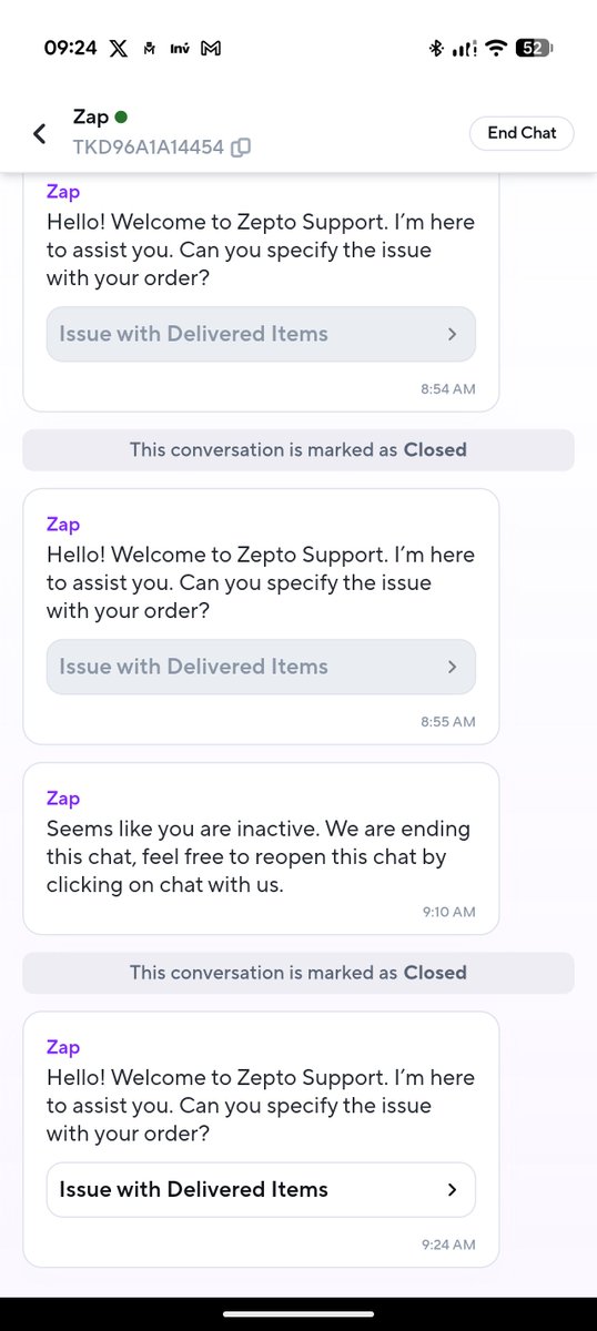 MihirPol2's tweet photo. @ZeptoNow I received a damaged electronics item in my order and raised a complaint. Your team rejected it claiming the product was delivered intact — without even reviewing my evidence
This is unacceptable. I have clear photos/videos proving the damage.
Order ID : UGQVJCCDC15886 https://t.co/C3B03iP9z5