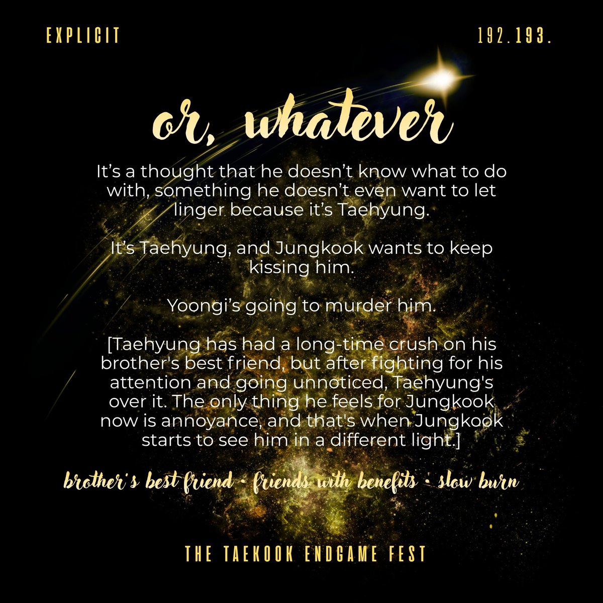 Taekook Endgame Fest • CH. 2 tweet media