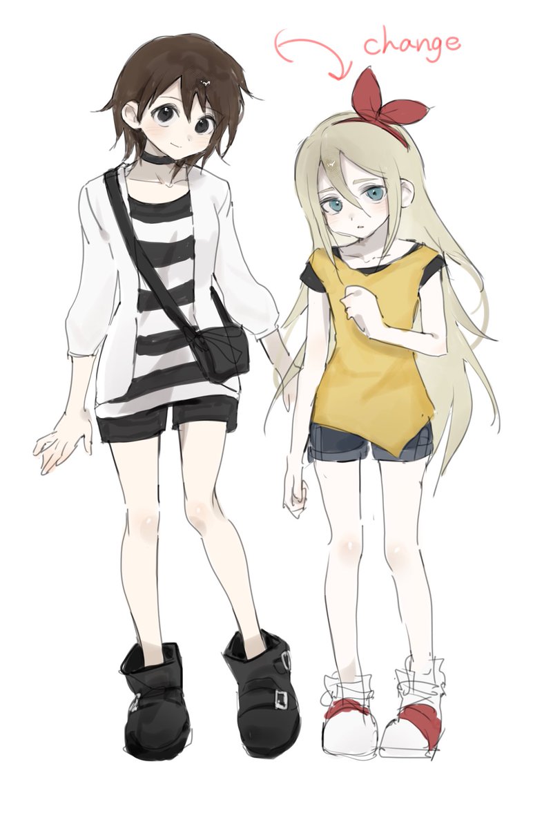 mochiko_yy's tweet photo. #殺戮の天使　#霧雨が降る森
衣装交換してみたかった🤭 https://t.co/jEuESqO6i9