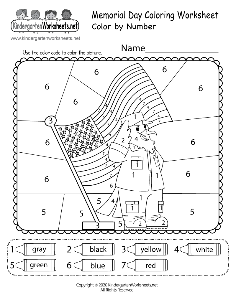 funkindergarten's tweet photo. Use the color key to complete this free Memorial Day worksheet. You can download and print it here: https://t.co/4QnvJSCBmJ https://t.co/PVTqr1GdIP