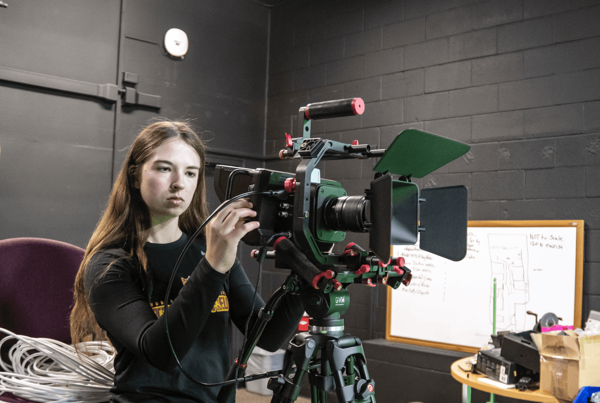 NorthernStateU's tweet photo. History made! 🎬🐺 NSU sophomore Maggie Kruger is the first student in Northern's FBI program to earn international film festival recognition. Congratulations, Maggie! https://t.co/RyTREjFbtF #NorthernStateU #GoWolves https://t.co/auY1tnWpK0