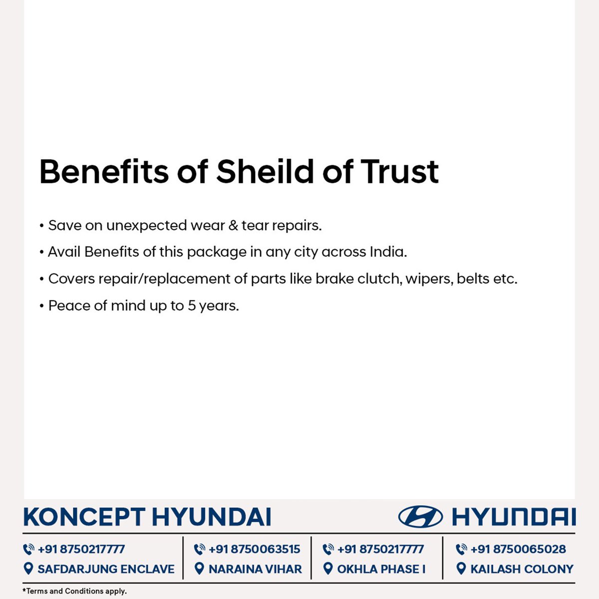 HyundaiKoncept's tweet photo. Keep every journey protected with Hyundai Shield of Trust! 🛡️💙
Because a smooth drive is not just about performance — it’s also about peace of mind, confidence, and care that lasts. 🚗✨
#KonceptHyundai #HyundaiShieldOfTrust #HyundaiCare #DriveProtected #CarProtection #Hyundai https://t.co/xEQr3isbbB