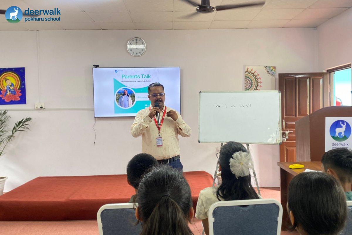 deerwalkpokhara's tweet photo. 𝗣𝗮𝗿𝗲𝗻𝘁𝘀 𝗧𝗮𝗹𝗸 | 𝗚𝗿𝗮𝗱𝗲 𝗩 &amp; 𝗩𝗜

Learning and knowledge are not limited only to the classroom. Our parents are also involved in different professions and fields, and their experiences can be truly inspiring for our students. 

#deerwalkpokharaschool #ParentsTalk https://t.co/xReDoneVRB