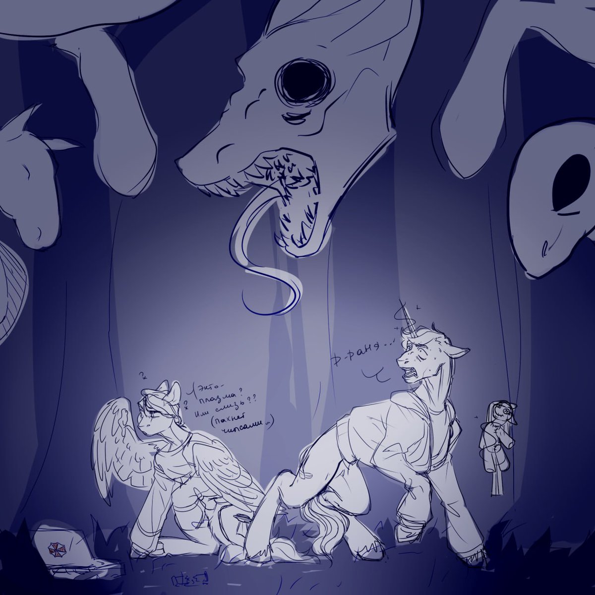 TheBuriedDog's tweet photo. Игра найди отсылки
#абдукция #арт #скетч https://t.co/l8F2CcHlLS