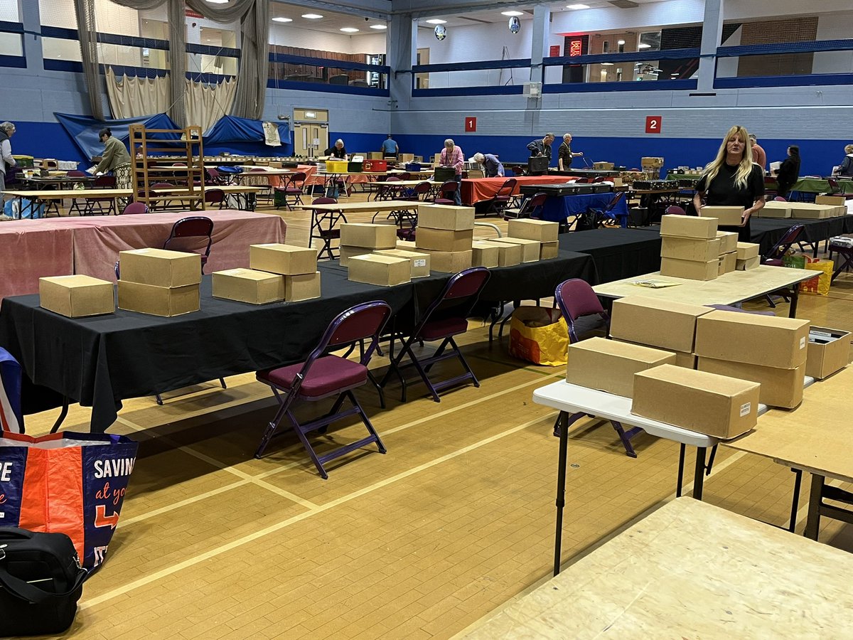 PTApostcards's tweet photo. Our dealers have arrived at #WokingSpring26 Unloading and setting tables out for trading is well underway. We’re open to the public today at 10:00 https://t.co/POgHxW3D3k