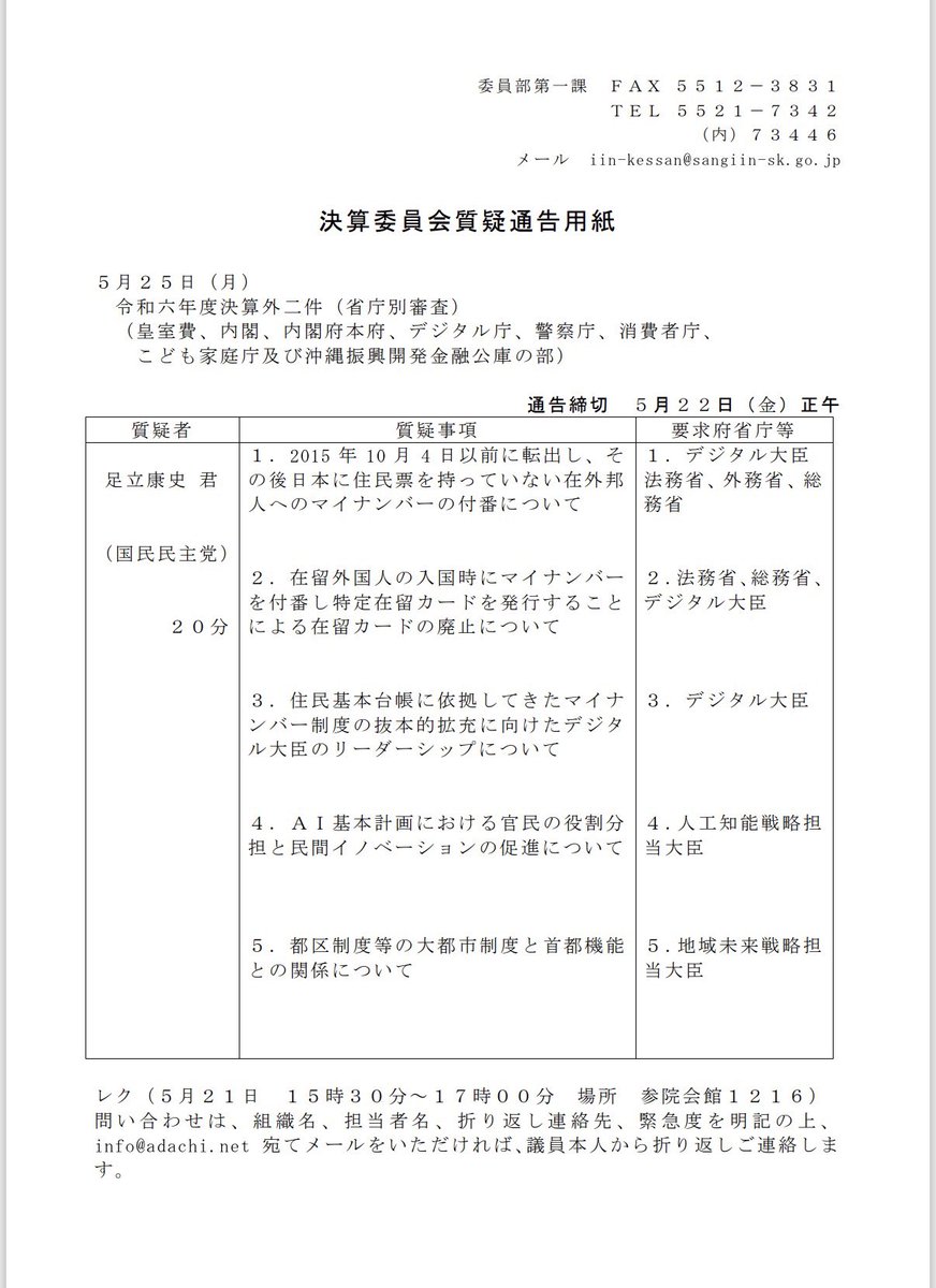 足立康史 国民民主党 参議院議員 tweet media