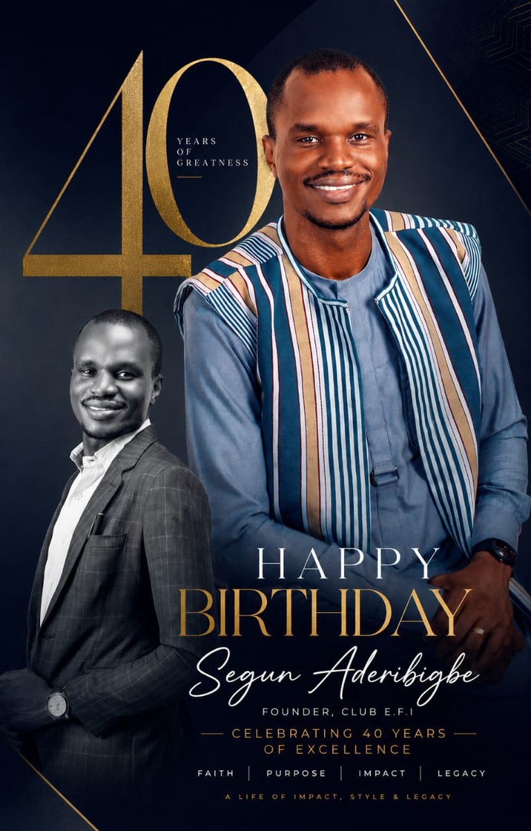 pstshegz's tweet photo. Happy Birthday to me.
Grateful for another year of growth, lessons, resilience, and progress. 
The journey continues,  I look forward to building bigger, impacting more lives, and becoming an even better version of myself.
Cheers to new opportunities, greater wisdom, and growth. https://t.co/4BkJ9AxcK4